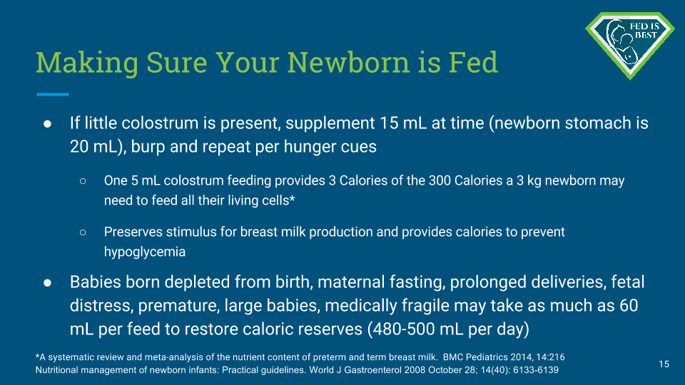 #3 Making Sure Your Newborn is Fed ColostrumSupplement
