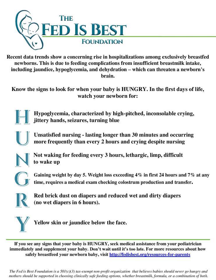 Cluster Feeding Chart