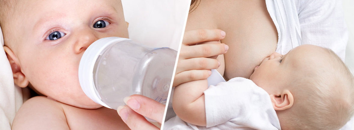 combination feeding breastmilk and formula