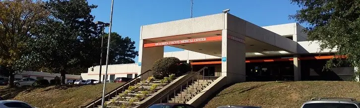 Ouachita County Medical Center entrance.