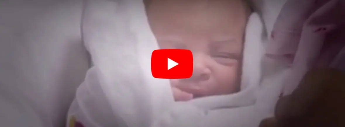 Newborn baby, second night syndrome video.