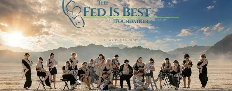Mothers breastfeeding babies, Fed is Best Foundation.