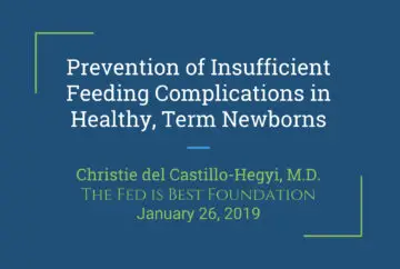 Preventing feeding complications in newborns.