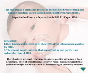 pacifier use and breastfeeding